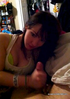 Photo gallery of a horny amateur kinky GF sucking