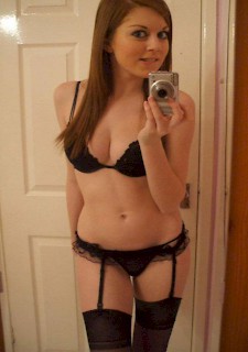 Hot GF selfshooting while dressed in sexy lingerie
